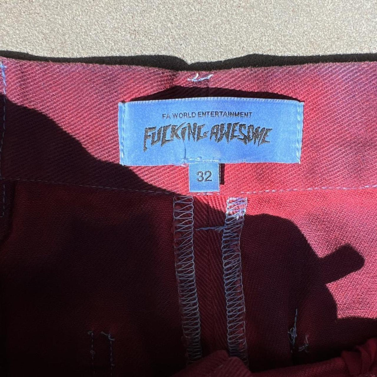 Overdye Distressed FA Pleated Denim Trousers