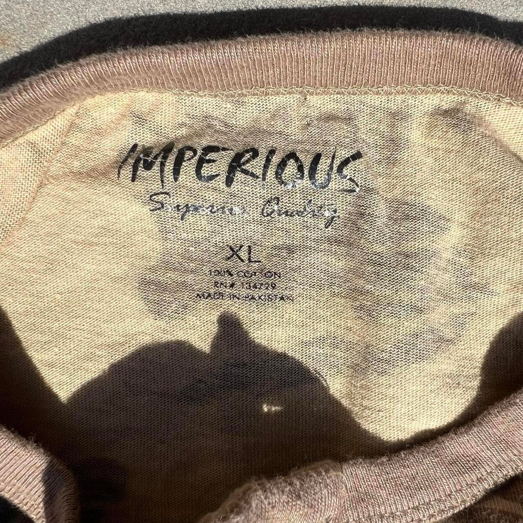 Y2K Tan Camo Henley
