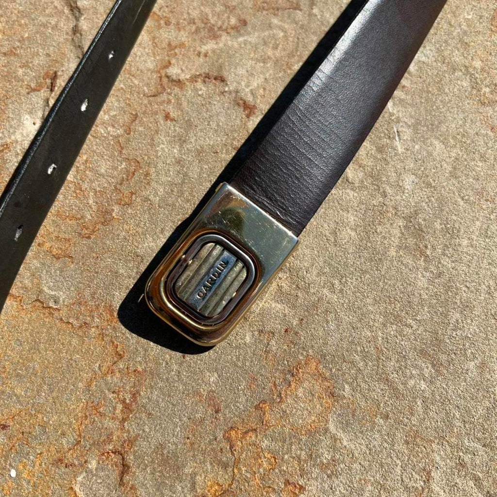 Vintage 90s Reversible Leather Belt “Cut to length fit”