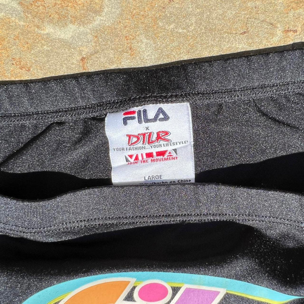 FILA Retro Logo Tube Top Crop Top