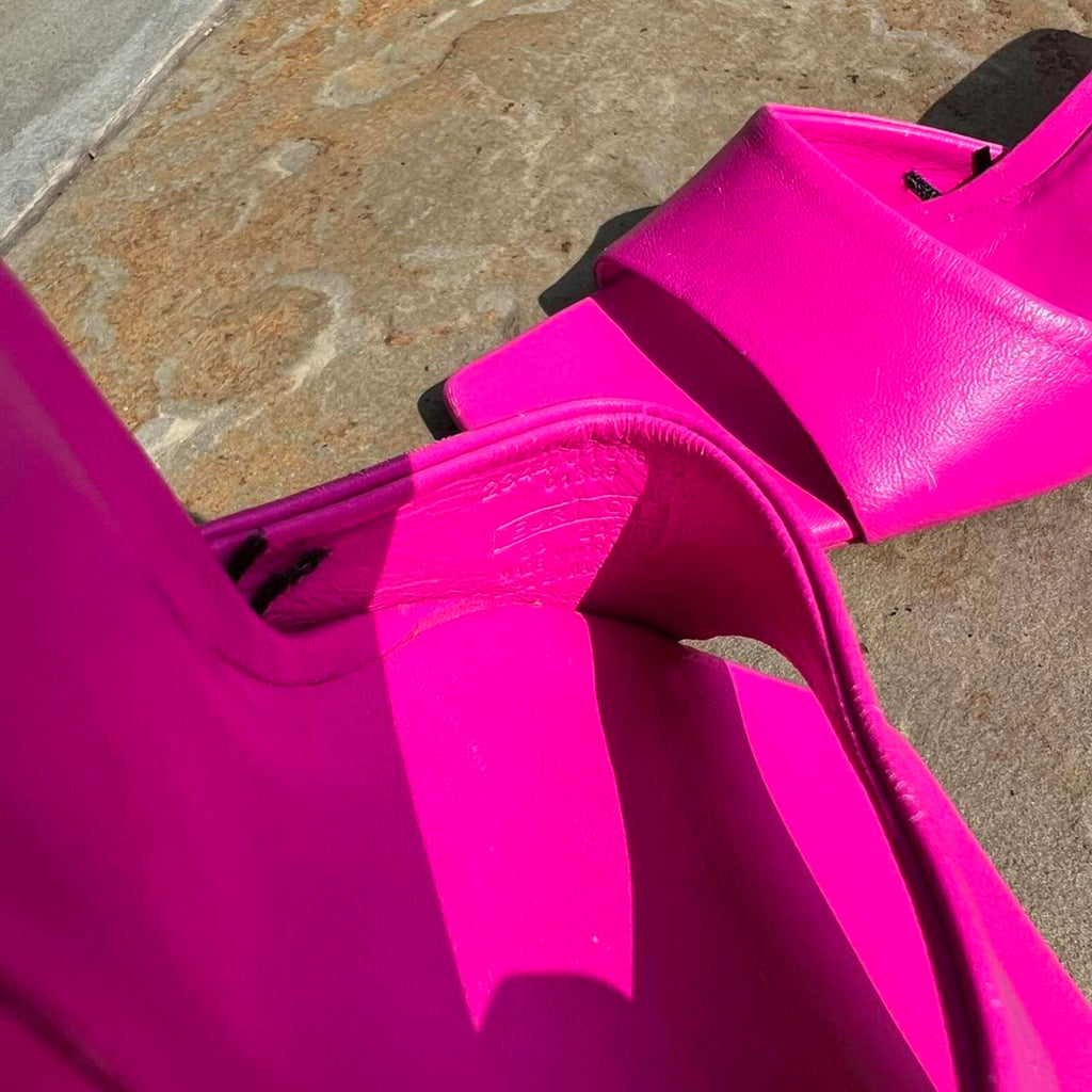 Hot Pink Mule Heels