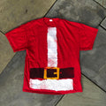 Y2K Red Santa T-shirt Graphic Print size large