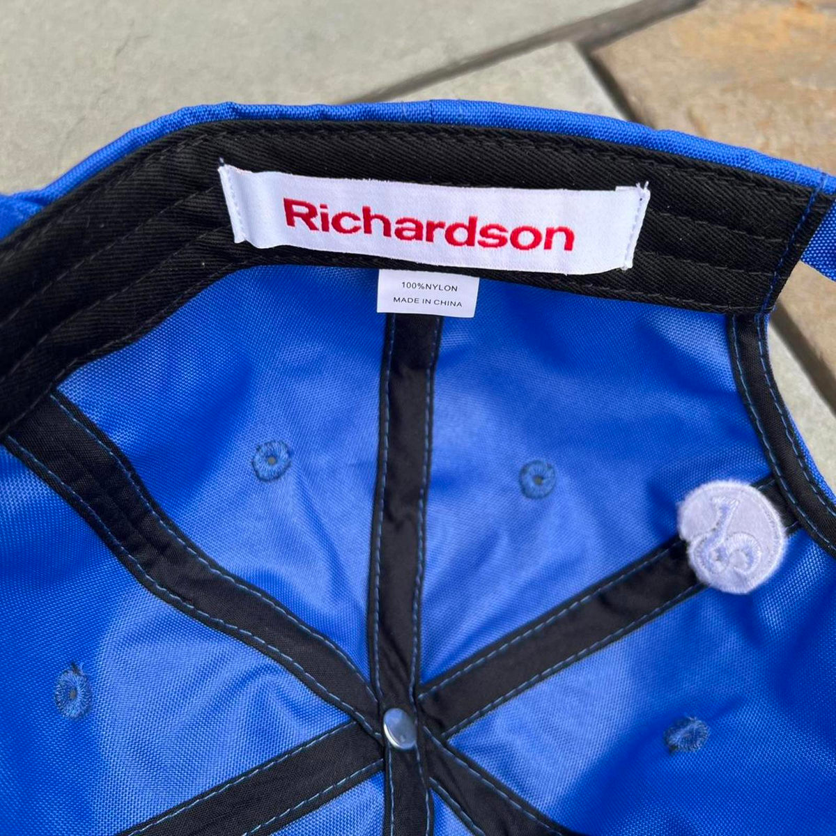 NWT Richardson NYC Blue Nylon Strapback Hat