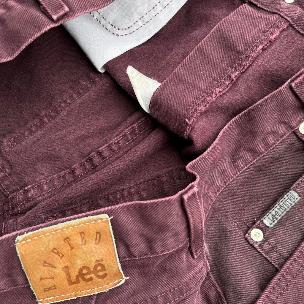 Vintage 90s Dark Purple Denim Tapered Jeans