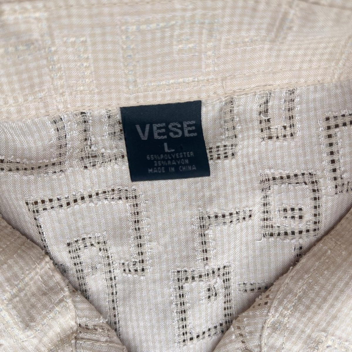 Neo-Vintage Y2K Mesh Pattern Micro Check Club Shirt