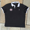 Polo Ralph Lauren Black White Alpine Patch Polo Shirt