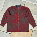 Vintage 90s Woven Plaid Work Shirt