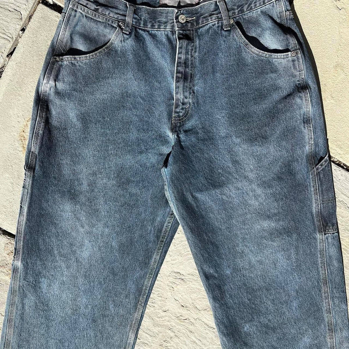 Vintage Y2K 2001 Overdye Levis Reworked Carpenter Work Jeans