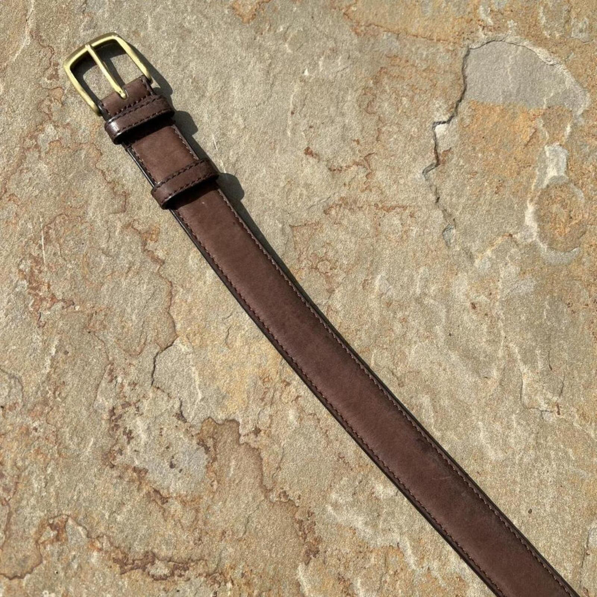 Vintage Y2K Coach Minimalist Brown Leather Belt