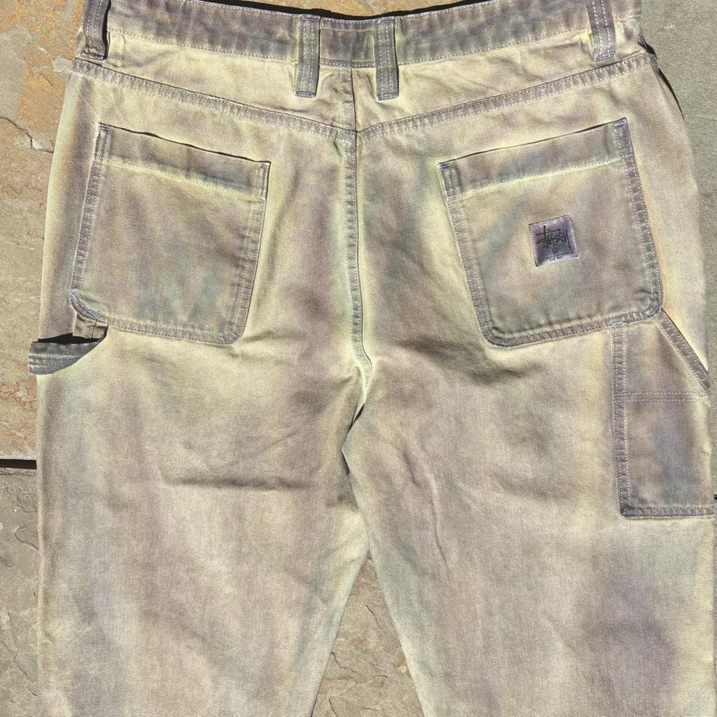 Overdye Reworked Stussy Canvas Double Knee Work Pants