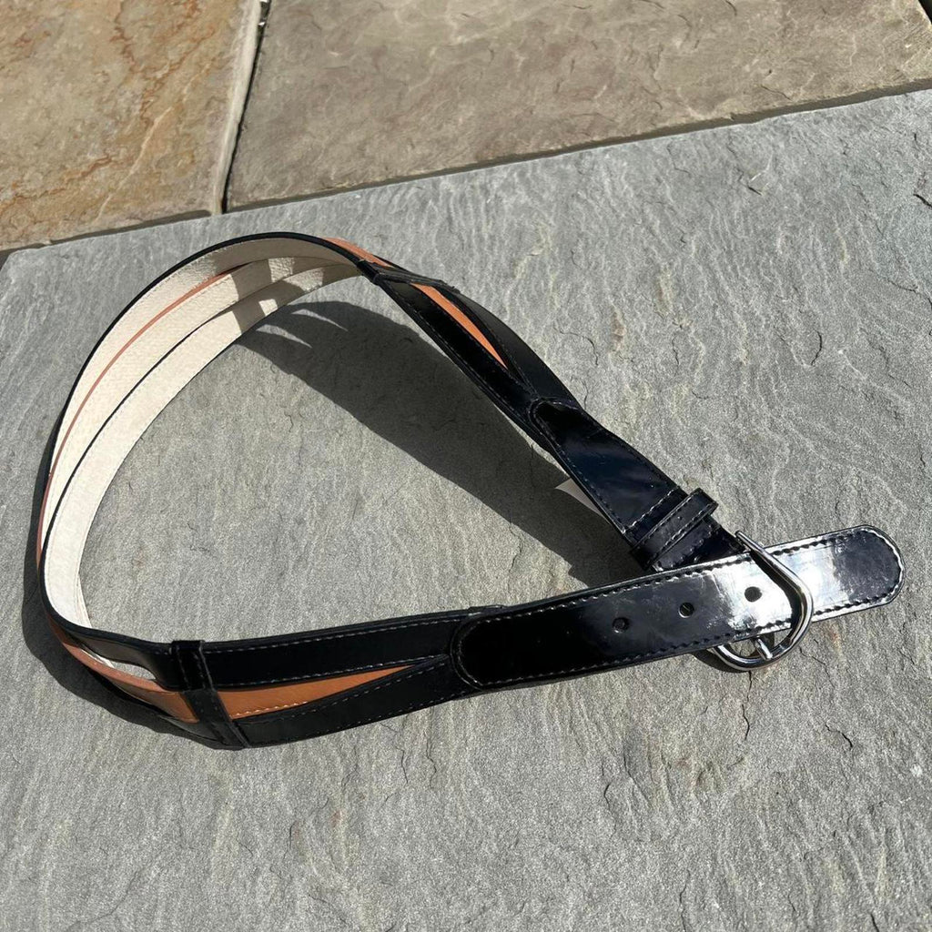 Black and Tan Triple Braid Belt