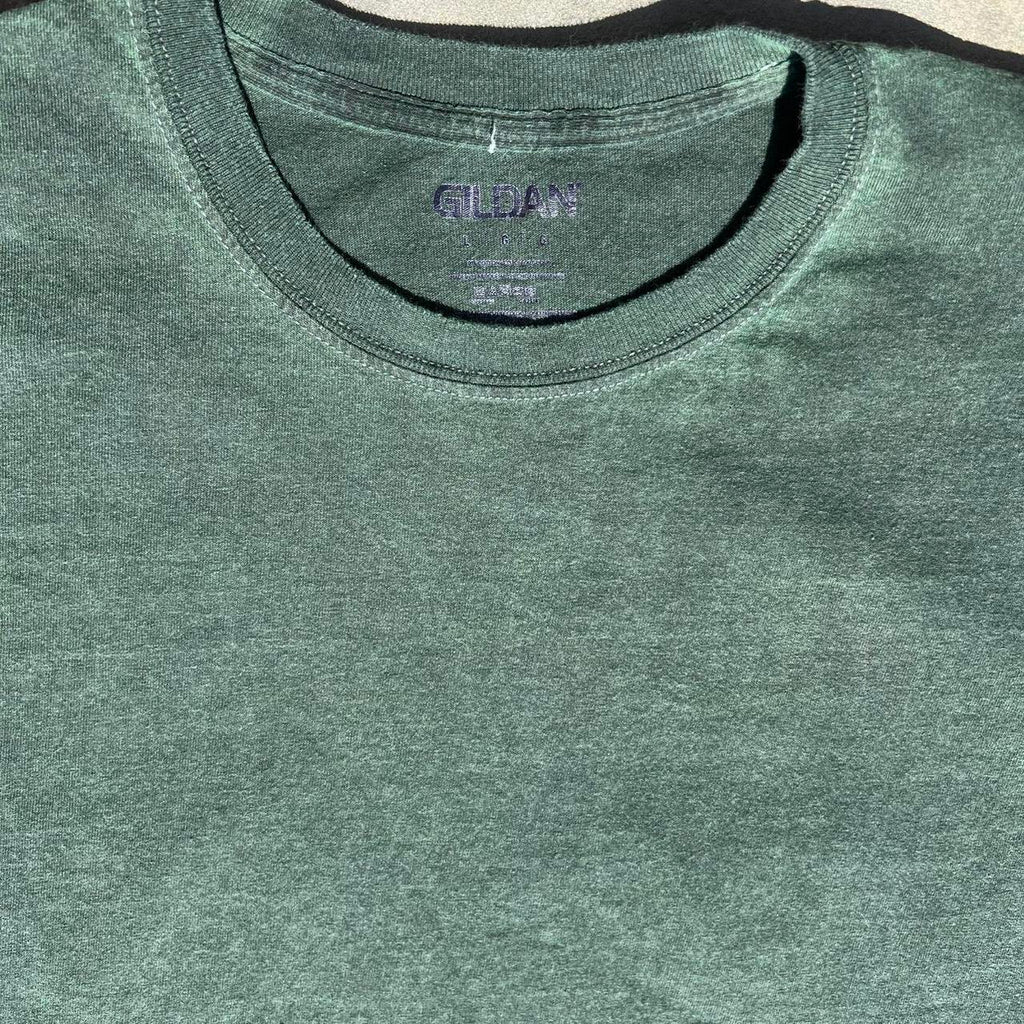 New Reworked Overdyed Dark Green Garment Dyed T-Shirt