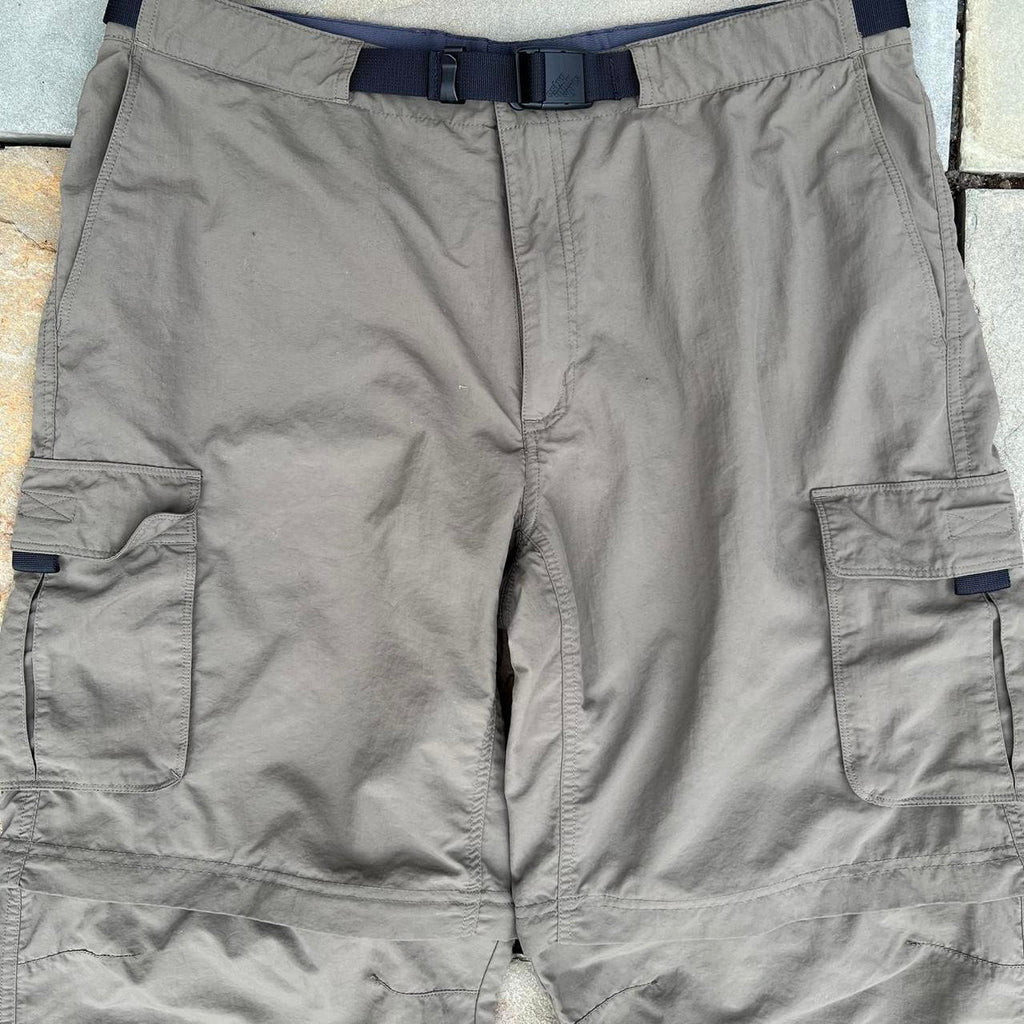 Dark Khaki Green Gorpcore Convertible Utility Cargo Pants
