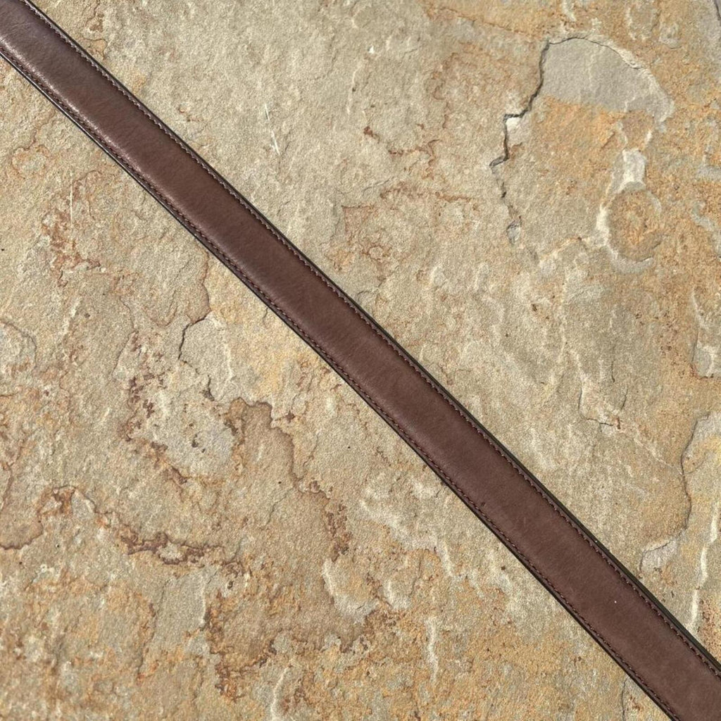 Vintage Y2K Coach Minimalist Brown Leather Belt