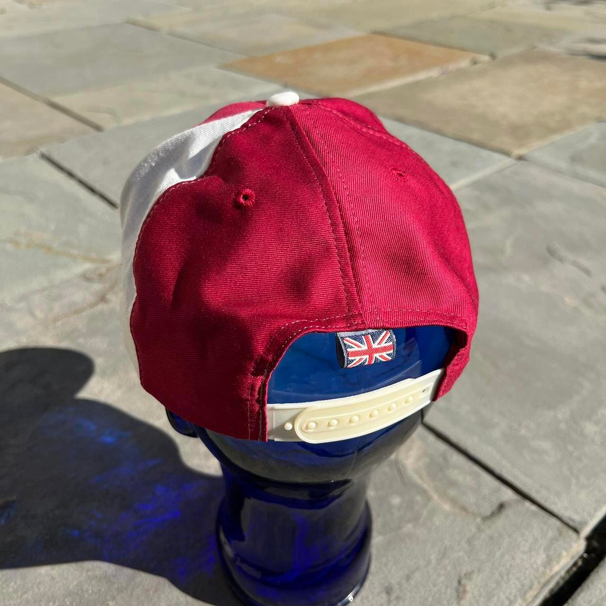 Vintage 90s London Maroon and Cream SnapBack Hat