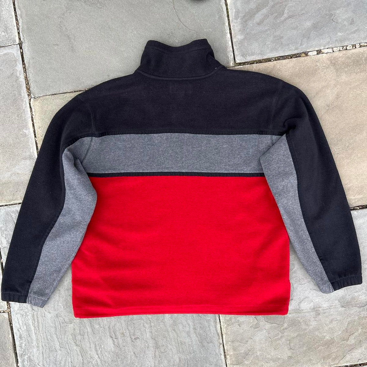 Vintage Y2K Colorblock Fleece Quarter Zip Pullover