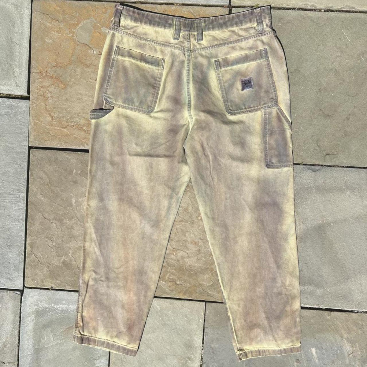 Overdye Reworked Stussy Canvas Double Knee Work Pants