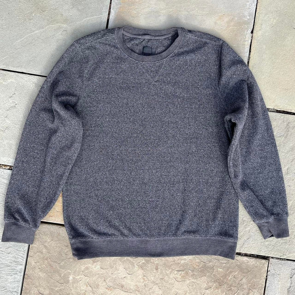 Dark Grey Terry Crewneck Sweatshirt