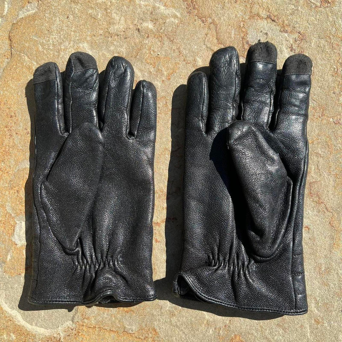 Black Leather Gloves