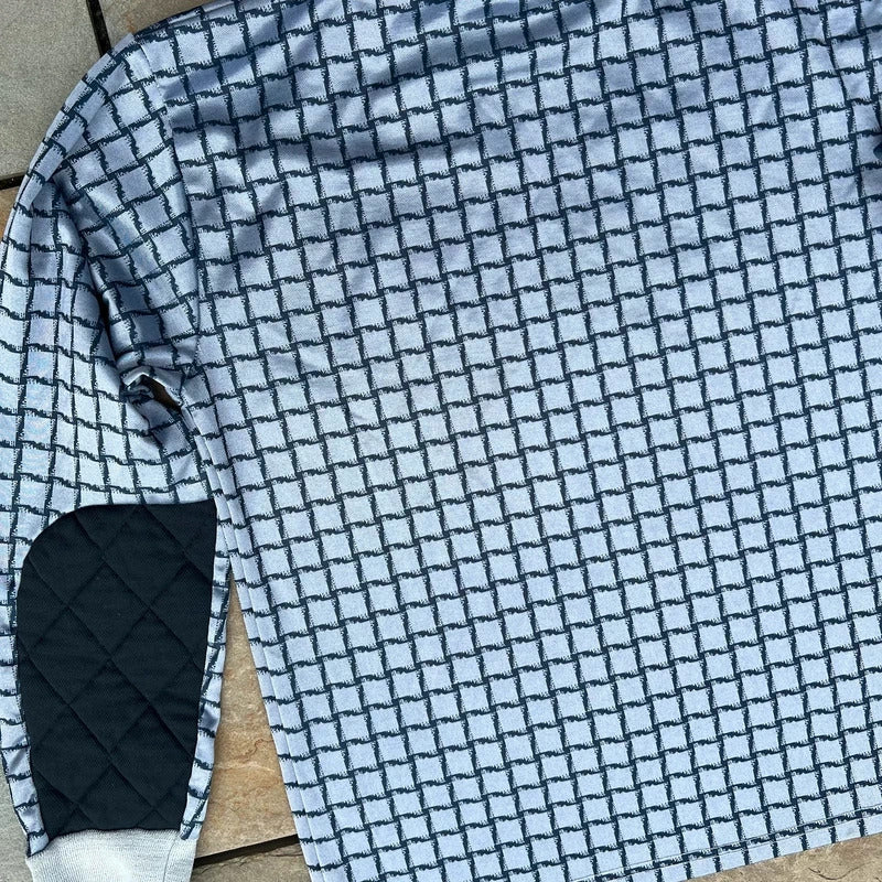 Vintage 90s square pattern soccer jersey
