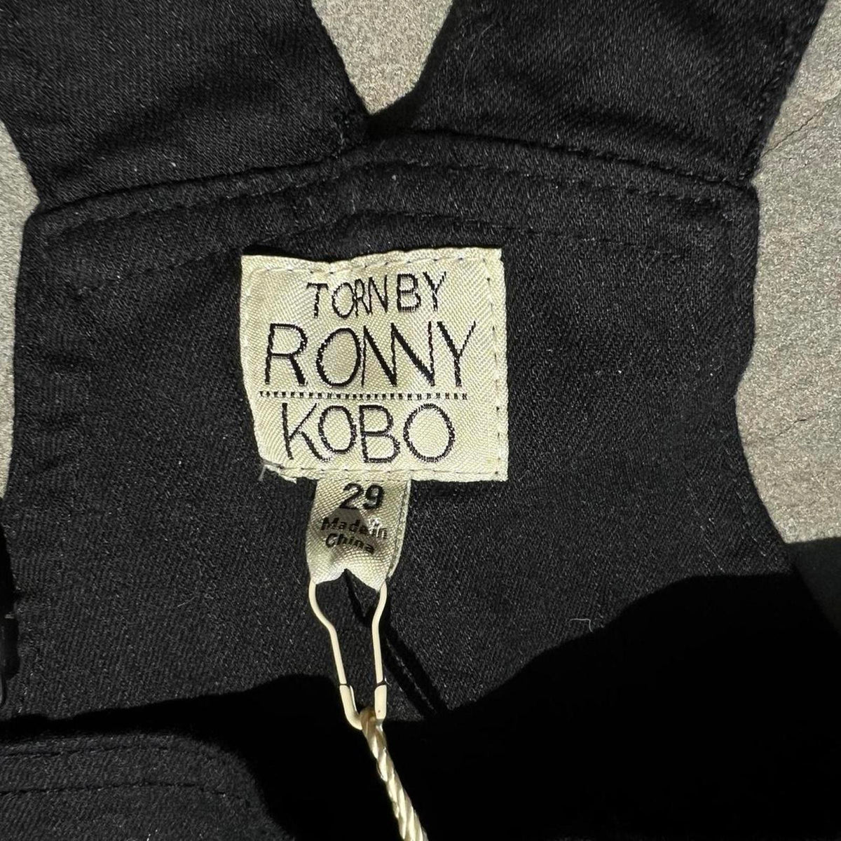 NWT Designer Black Denim Overalls
