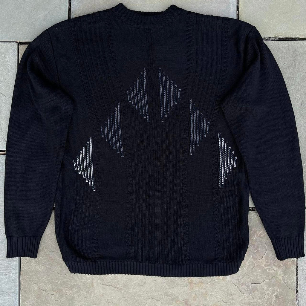 Vintage 90s Knit Chest Pattern Crewneck Sweater