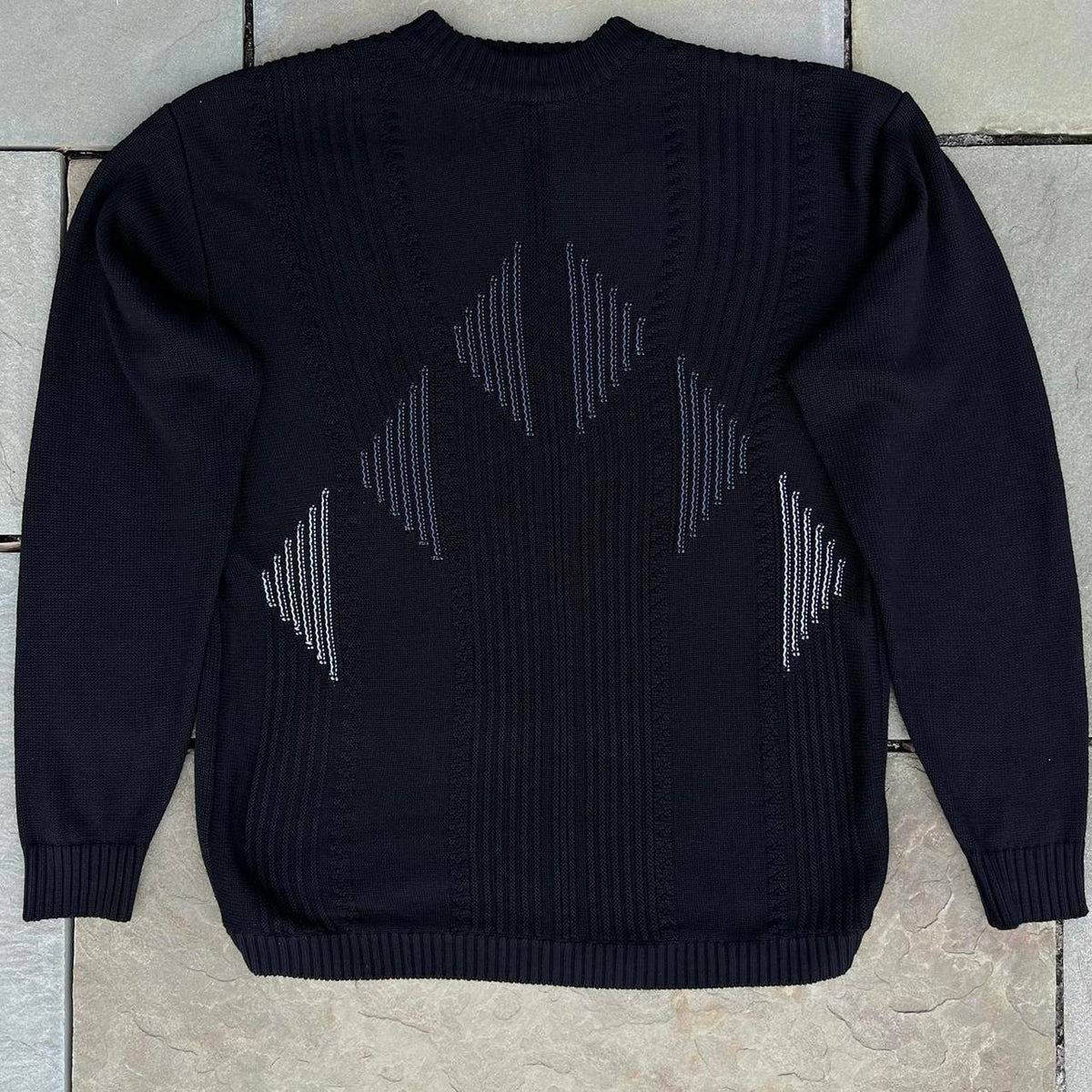 Vintage 90s Knit Chest Pattern Crewneck Sweater