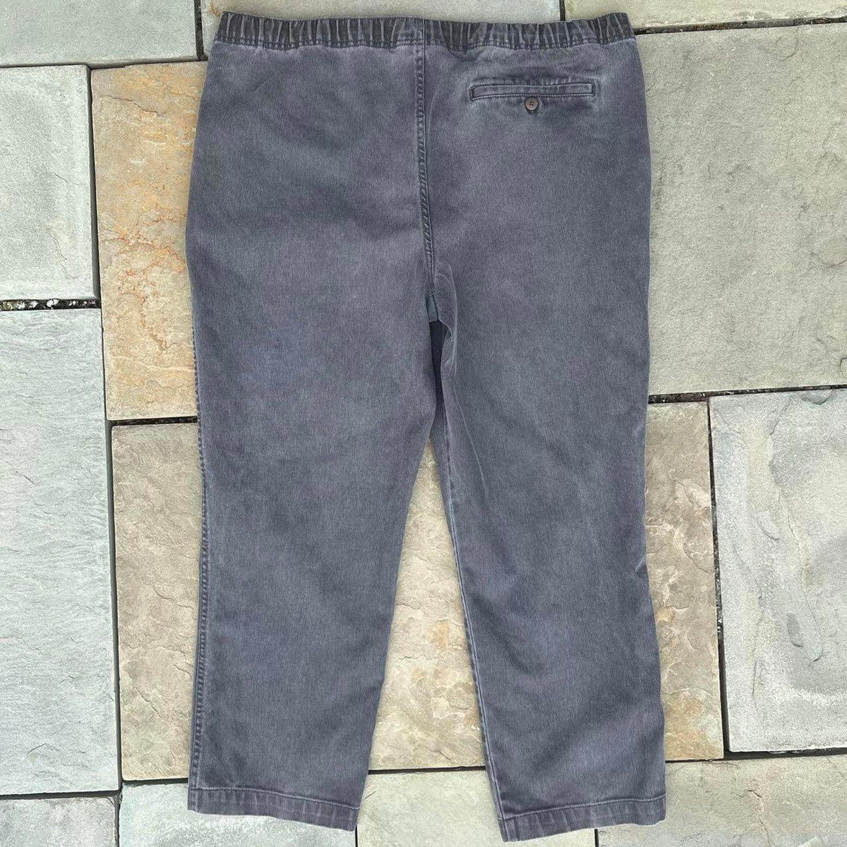 Y2K Grey Overdyed Drawstring Pants