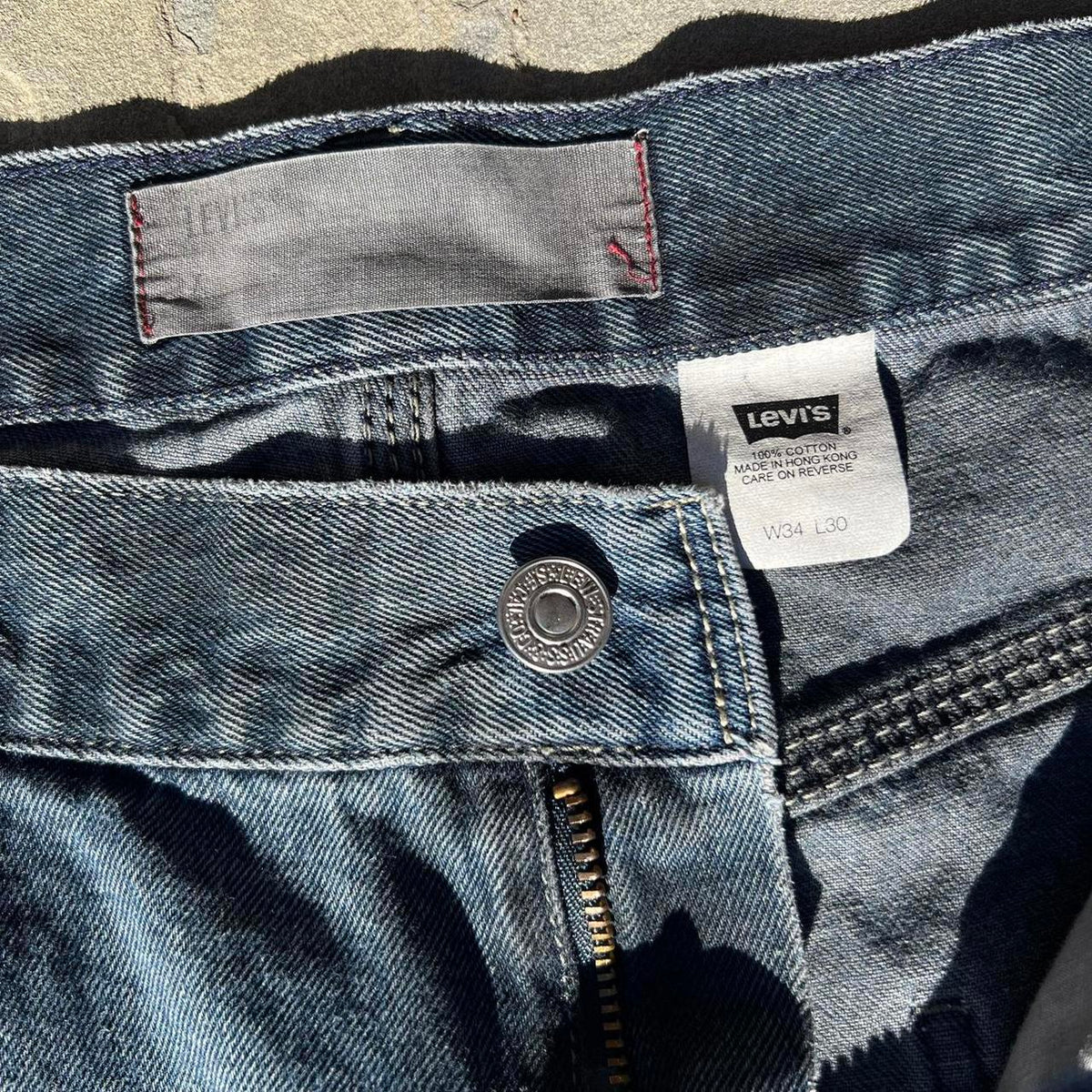 Vintage Y2K 2001 Overdye Levis Reworked Carpenter Work Jeans