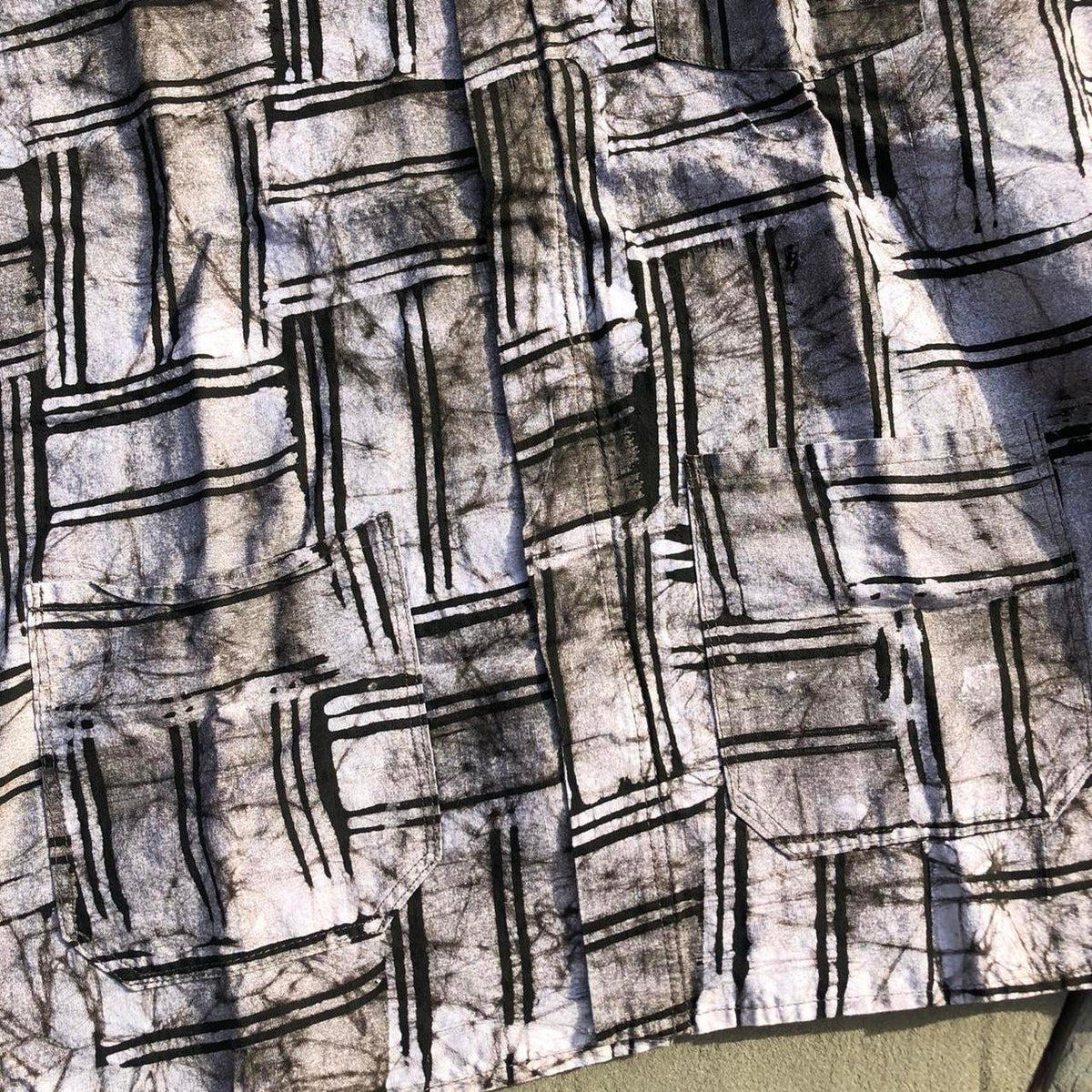 Men's Black and Grey Shirt
