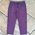 Double Purple Wash Reworked Stussy Big Ol Jeans