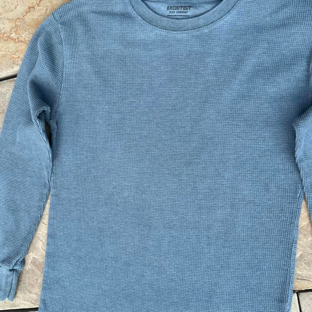 Y2K Reworked Upcycled Darkened Blue Thermal