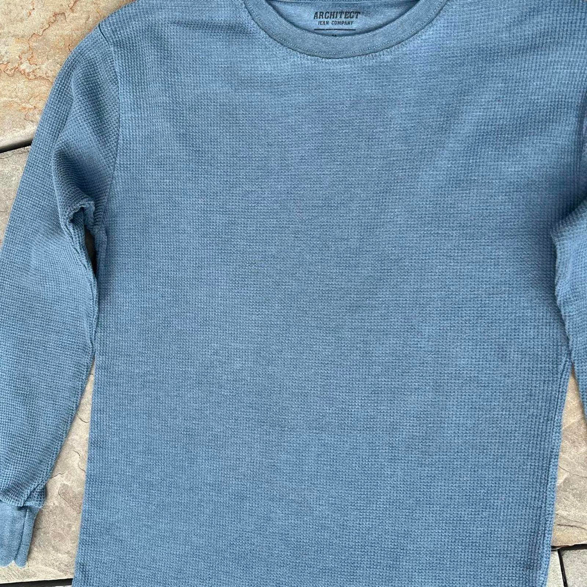 Y2K Reworked Upcycled Darkened Blue Thermal