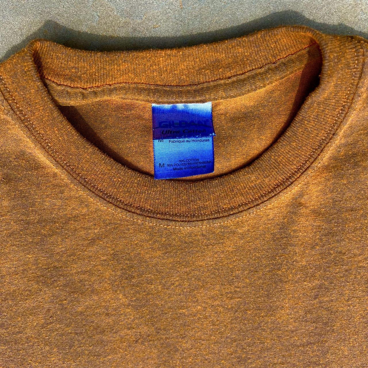 Brown Orange Overdyed Tee