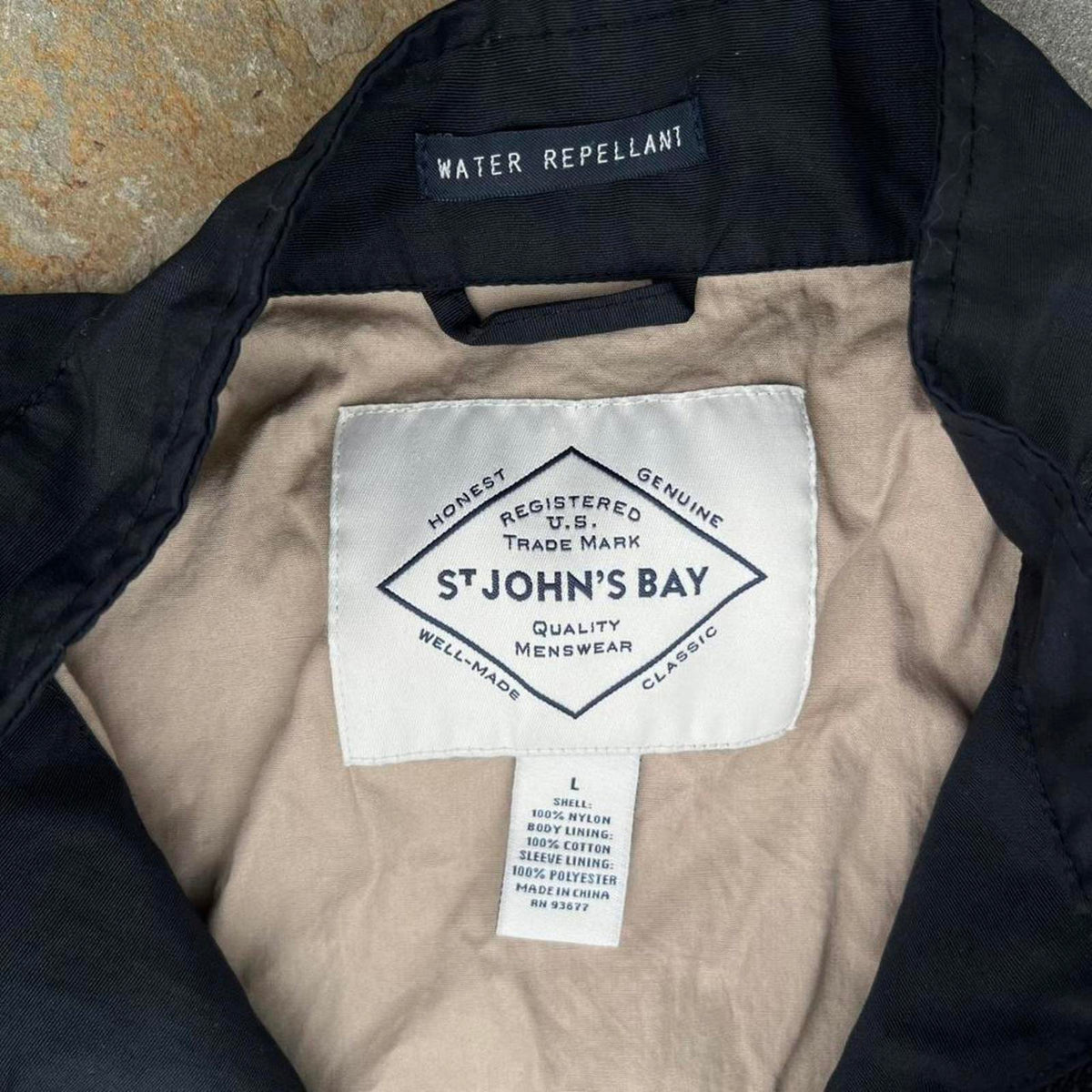 Black Water Repellant Racer Jacket
