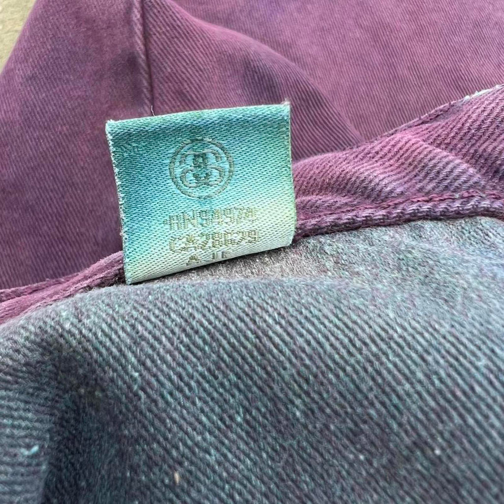 Double Purple Wash Reworked Stussy Big Ol Jeans
