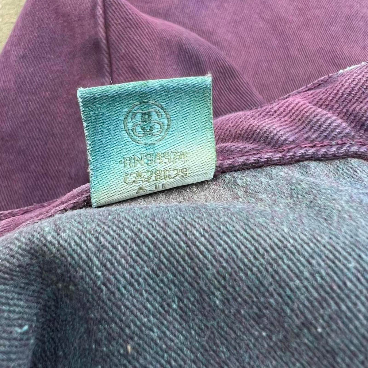 Double Purple Wash Reworked Stussy Big Ol Jeans
