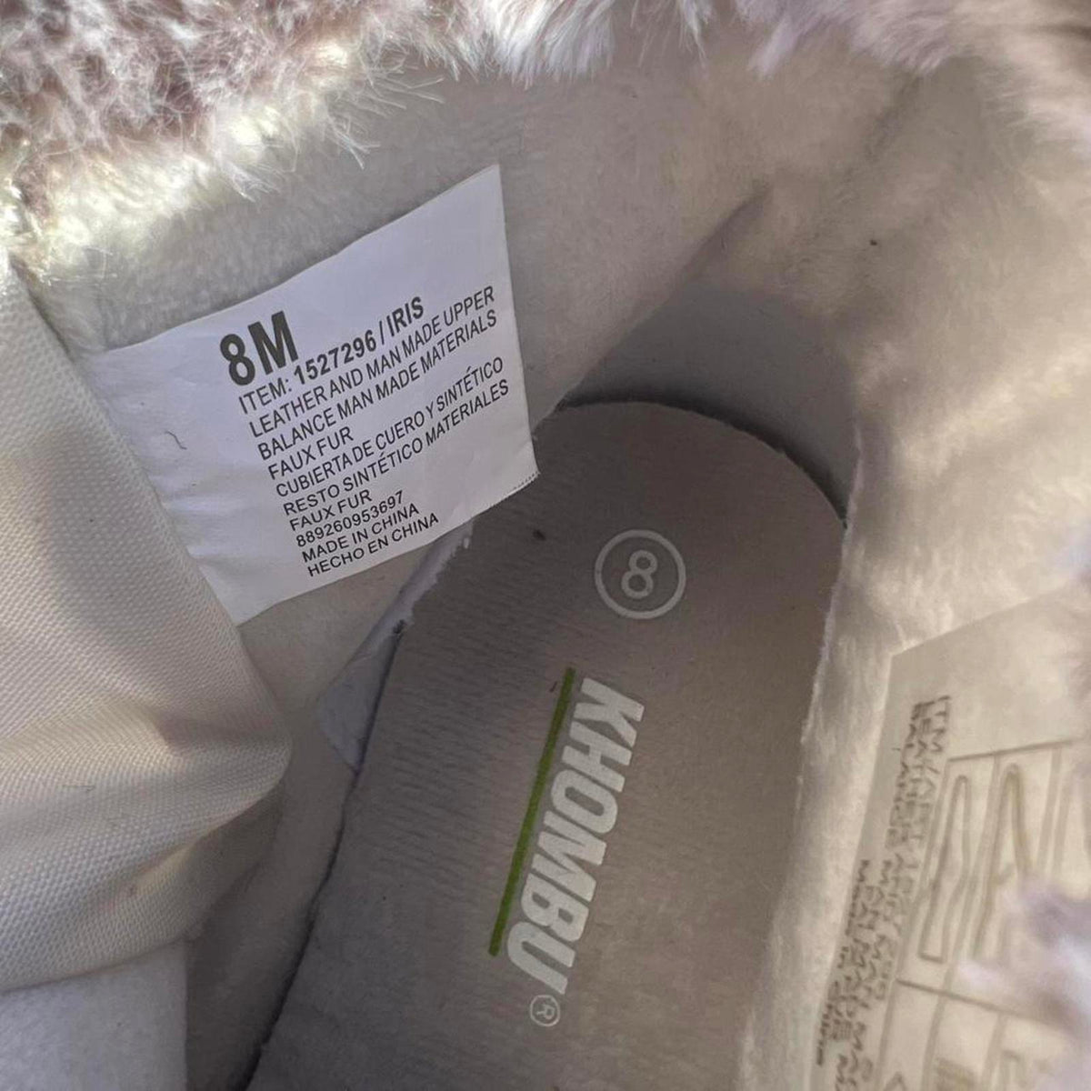 Cream Suede Faux Fur Collar Water Repellant Boots