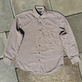 Neo-Vintage Y2K Tan/Brown Houndstooth Plaid Work Shirt