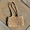 Forever 21 Tan Thick Braid Knit Small Shoulder bag
