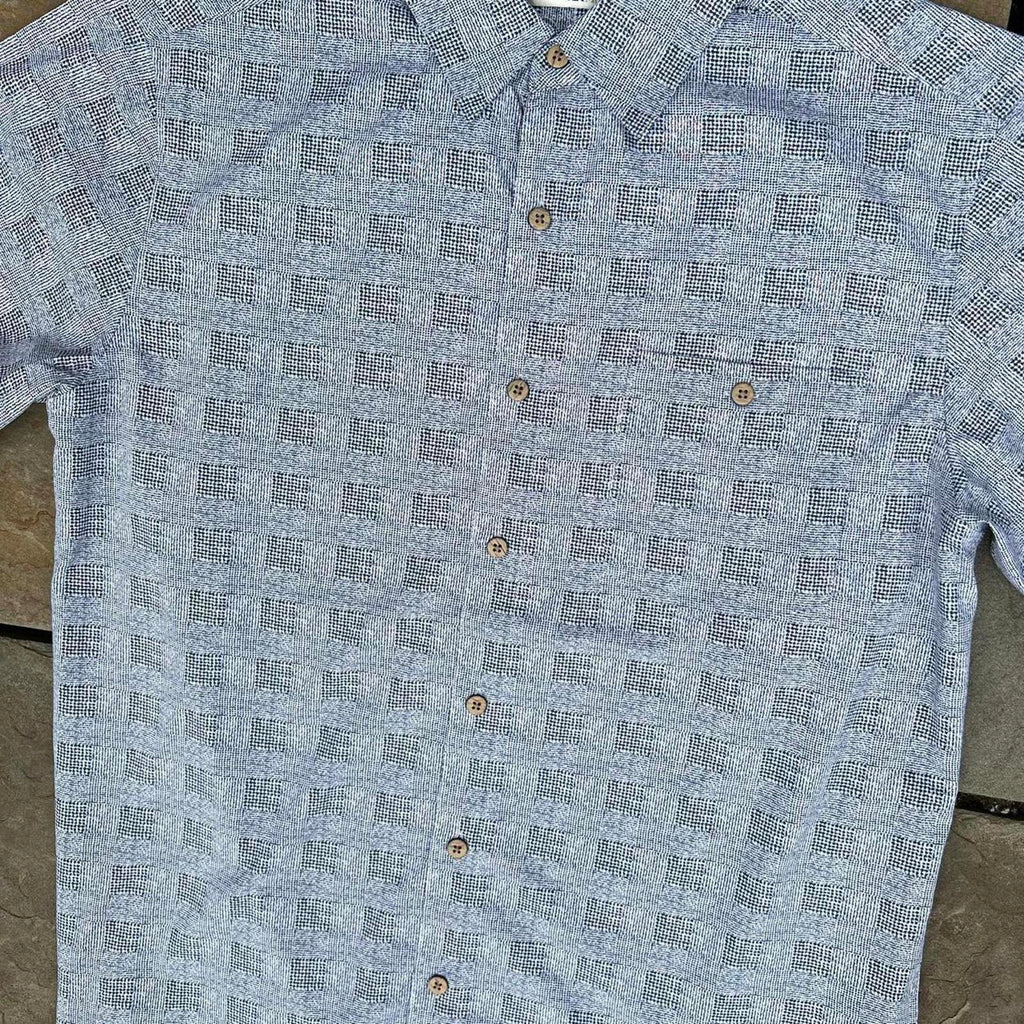 Y2K Abstract Plaid Pattern Shirt
