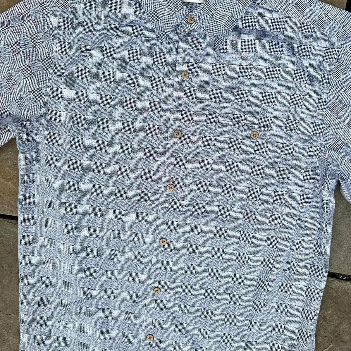 Y2K Abstract Plaid Pattern Shirt