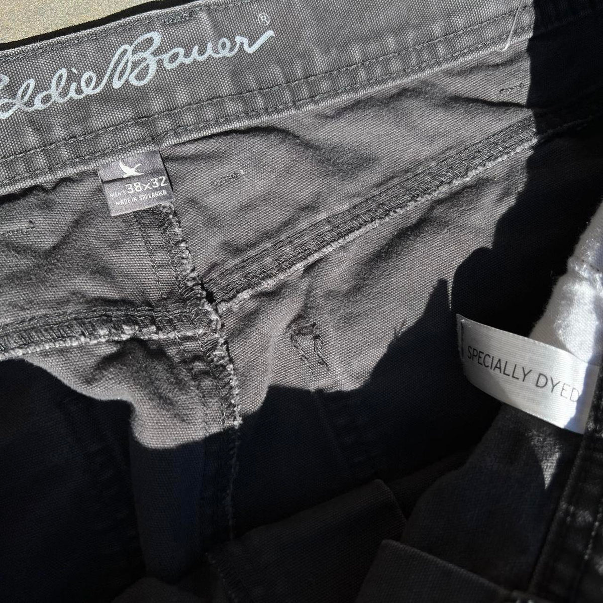 Garment Dyed Grey Canvas Utility Work Pants