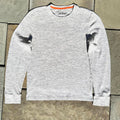 Y2K Light Grey Heather Waffle Knit Thermal