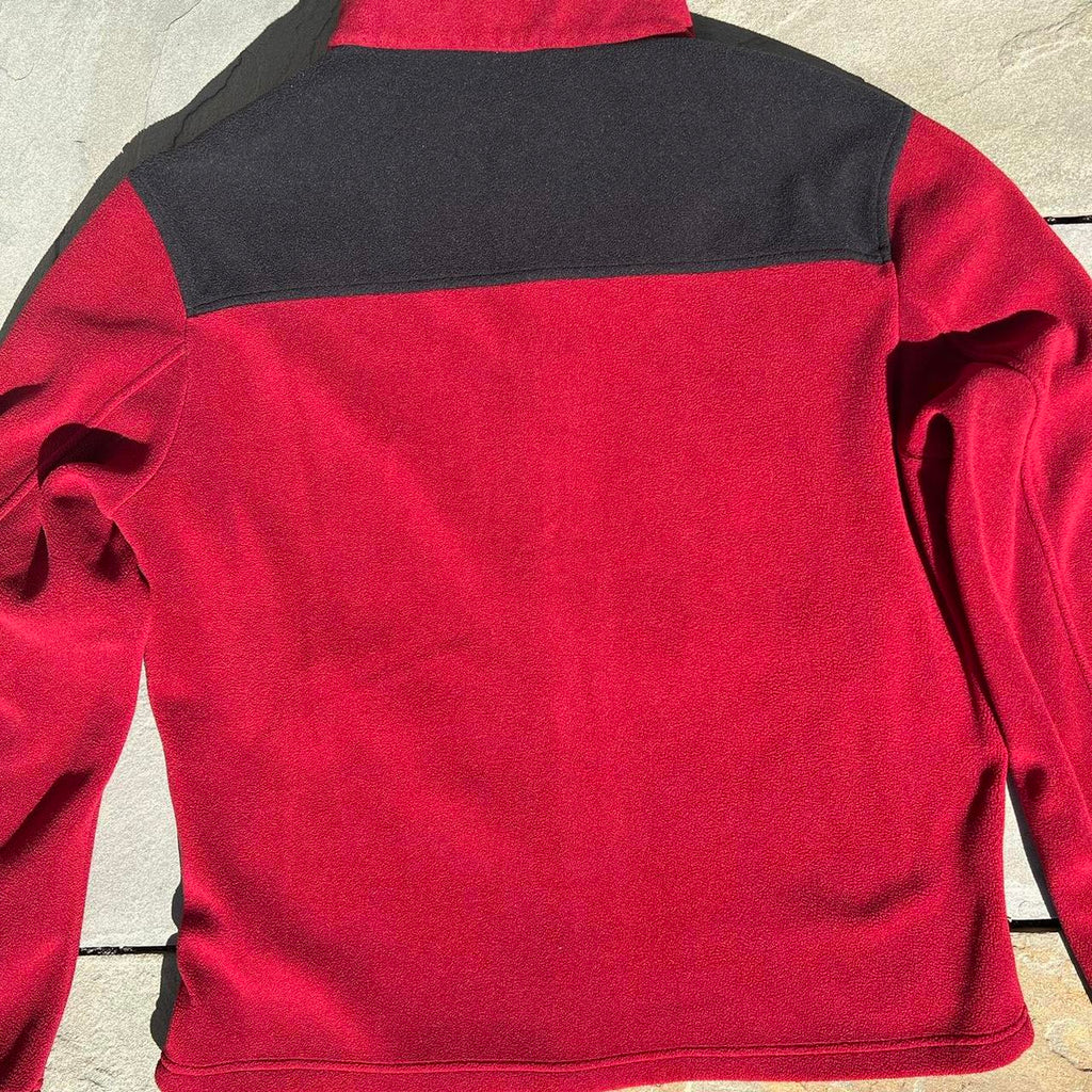 Tommy Hilfiger Red and Black Colorblock Fleece Jacket