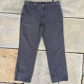 Y2K Dark Grey Canvas Utility Work Pants