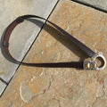 Retro Metal Hook Buckle Brown Leather Belt