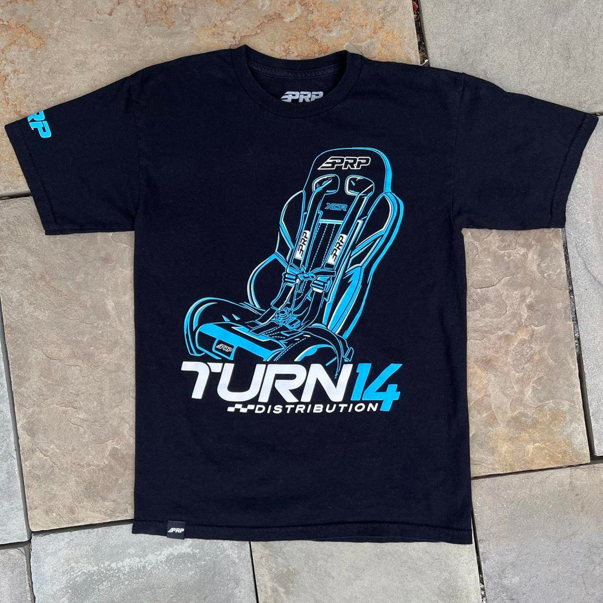 PRP Off Road Seats x Turn 14 Collab Black T-shirt