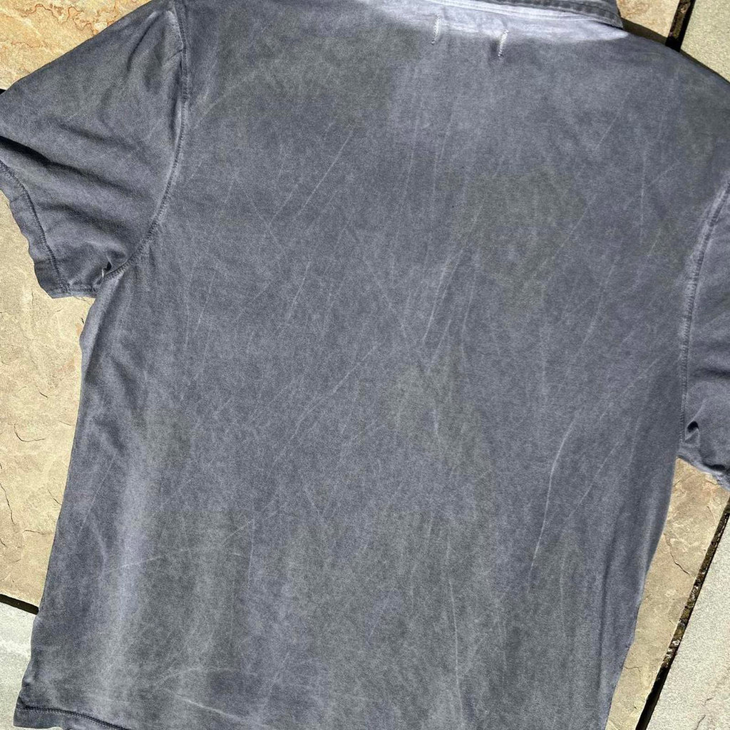 Overdyed Reworked Grey Minimalist Polo