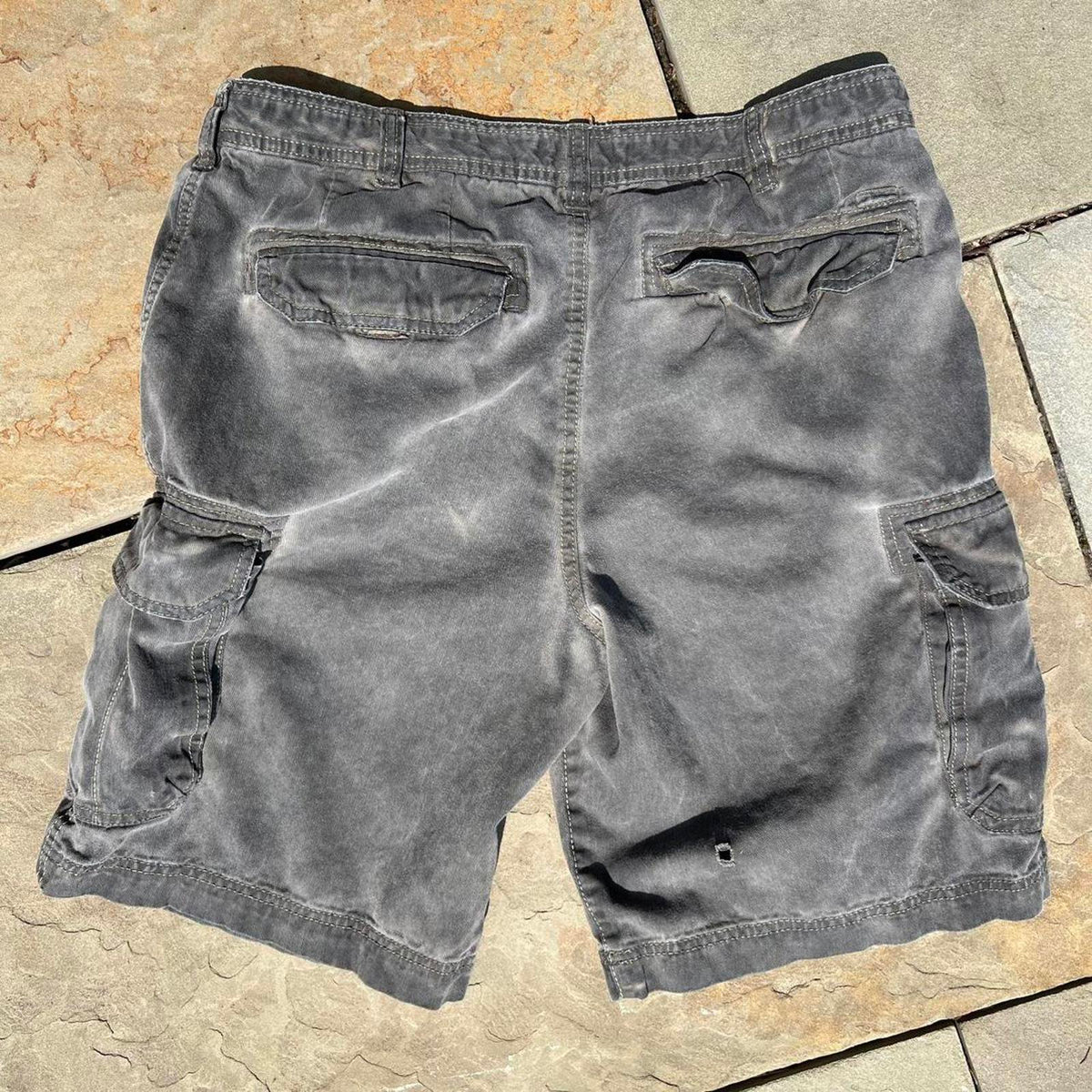 Y2K Reworked Distressed Cargo Shorts